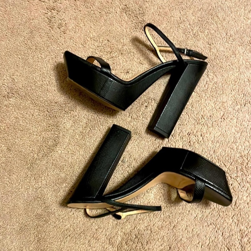 Calvin Klein Collection stacked platform sandals